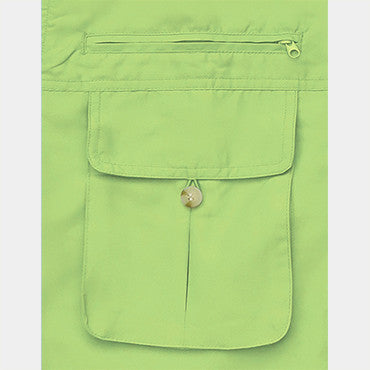 bellow and zippered chest pockets