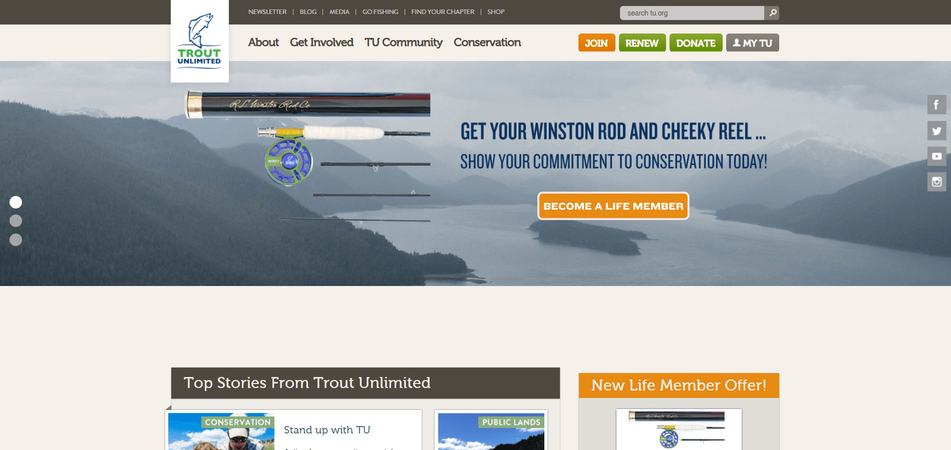 Trout Unlimited - The Classic Poplin Fishing Shirt