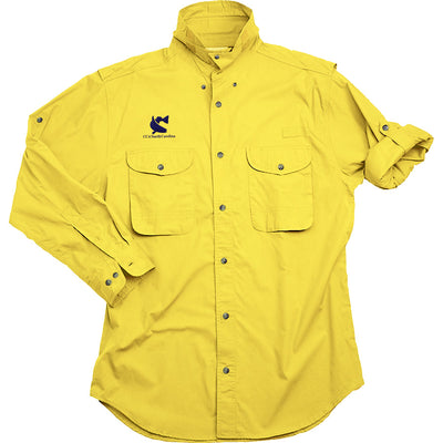 Long Sleeve Classic Poplin Fishing Shirt w/ CCA North Carolina Embroidery