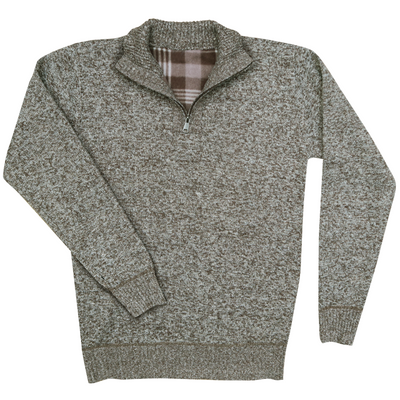 Men's 1/4 Zip Sweater w/ Fleece Lining