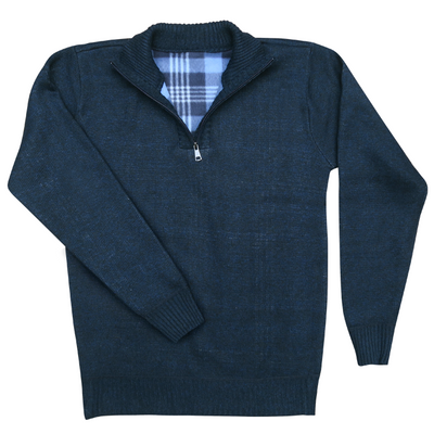 Men's 1/4 Zip Sweater w/ Fleece Lining