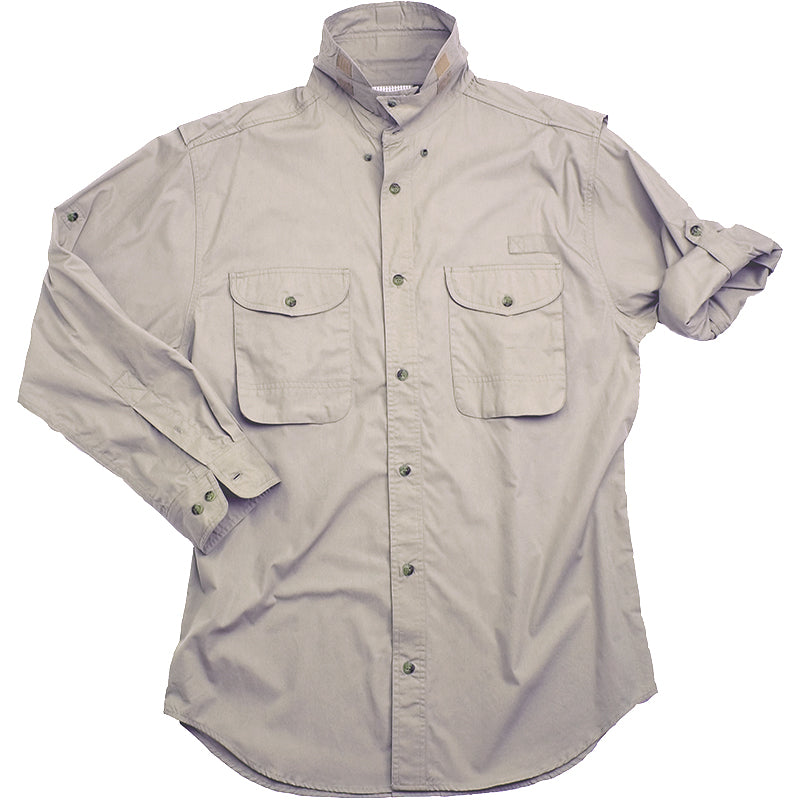 Vintage ST Johns Bay Fishing Shirt Men's XL Khaki Outdoor Wear Fly Fishing